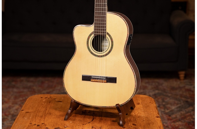 Chitară electro- clasică stângaci Ortega FS Pro Lefty - Solid Canadian Engelmann Spruce + Bag