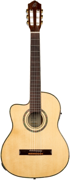 Ortega FS Pro Lefty - Solid Canadian Engelmann Spruce + Bag