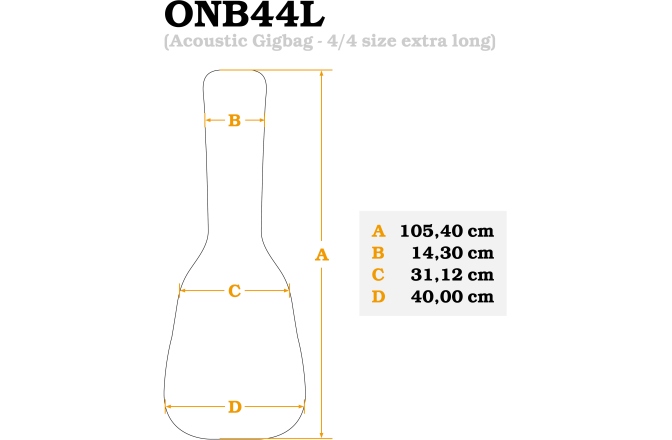 Chitară electro-clasică stângaci Ortega Performer Series Classical Guitar  4/4 Slim Neck Thinline Body Lefty - Black + Bag