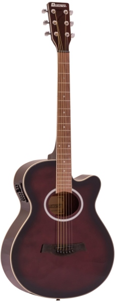 Dimavery AW-400 Western guitar Redburst