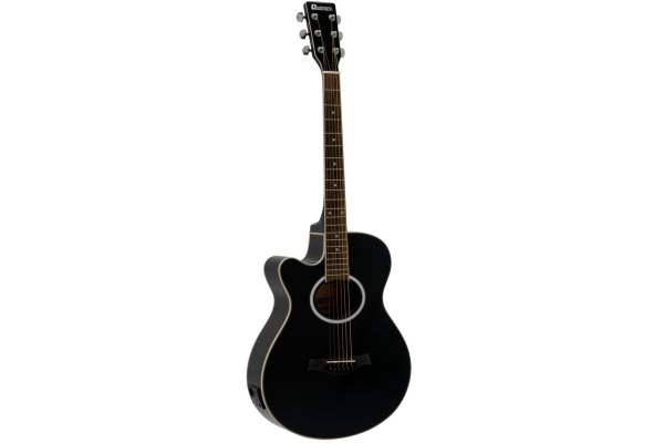 Dimavery AW-400 Western guitar LH Black