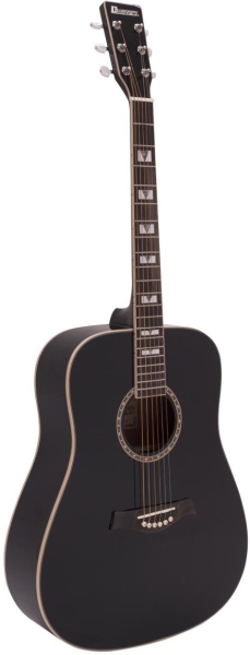 Dimavery STW-40 Western guitar, black