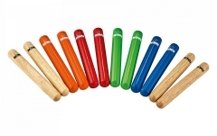 Claves  Nino Percussion Claves - Multi-colored - 6 Pairs