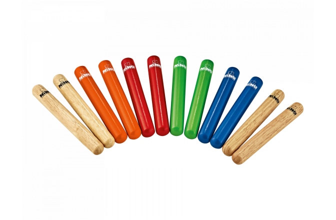 Claves  Nino Percussion Claves - Multi-colored - 6 Pairs