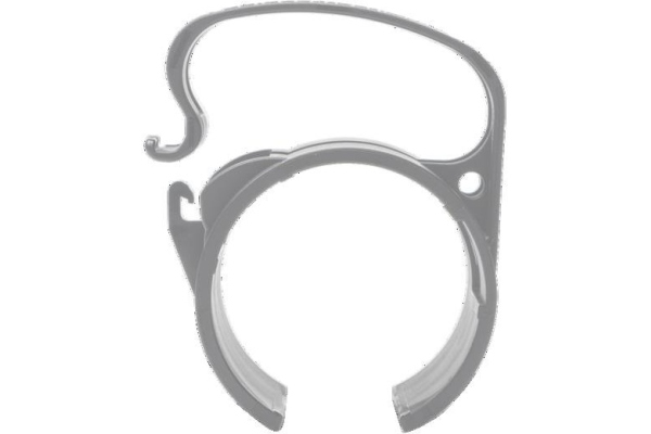 Snap Mounting clamp light silver 4x