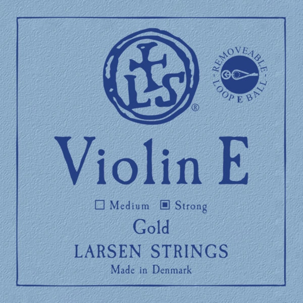 Larsen Synthetic/ fibre core E Gold bucla strong