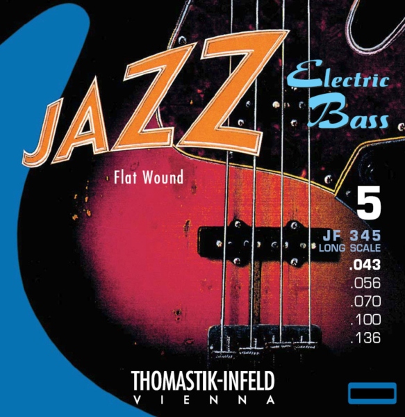 Thomastik Coardă chitară bas seria Jazz Bass nickel flat wound round core 0.033