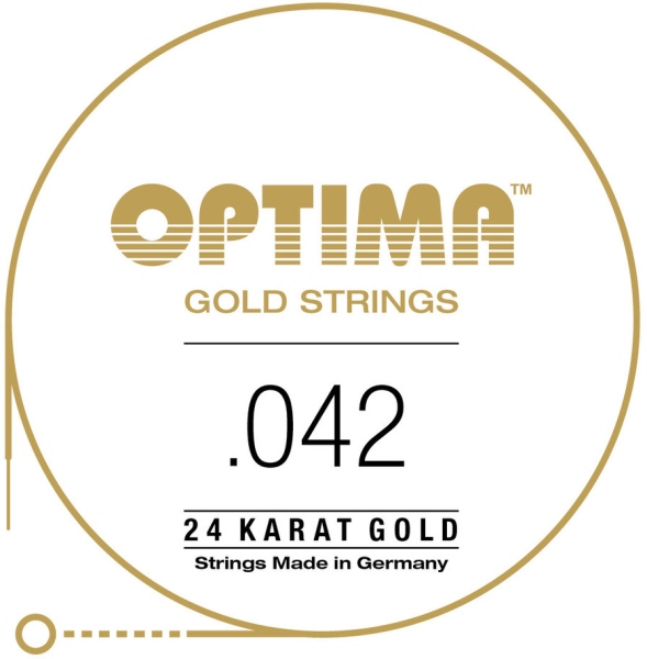 Optima Gold strings round wound E6 . 042w