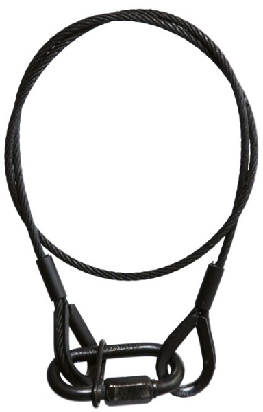 Adam Hall Steel Rope 3mm With Chain Link 0.6m