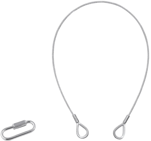 Eurolite Safety Bond B 3x600mm up to 5kg silver