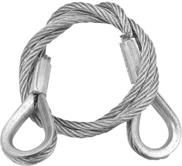 Eurolite Steel Rope 600x3mm silver with Thimbles