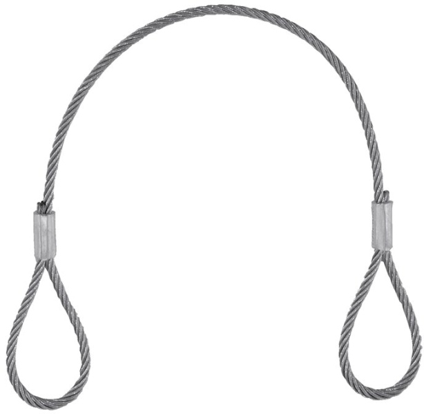 Eurolite Steel Rope (FC) 400x3mm silver without quick link