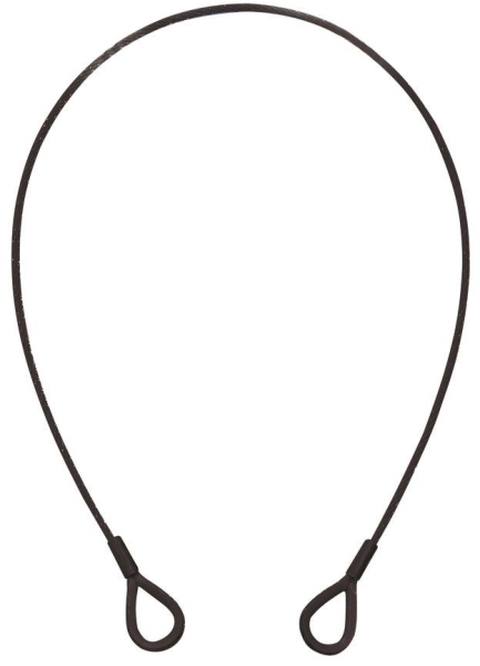 Eurolite Steel Rope (SC) 600x3mm black with thimbles
