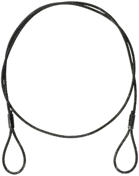 Eurolite Steel Rope (SC) 900x3mm black without quick link