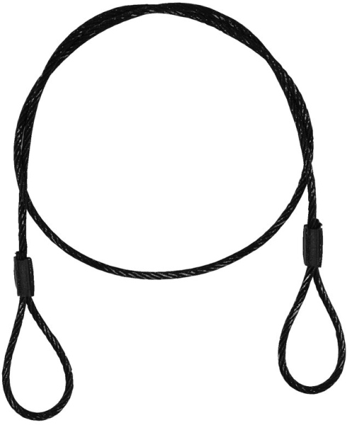 Eurolite Steel Rope (SC) 900x4mm black without quick link