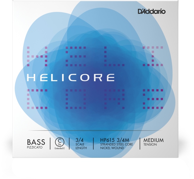 Daddario Helicore Pizzicato Bass Single C (Extended E) String 3/4 Scale MT