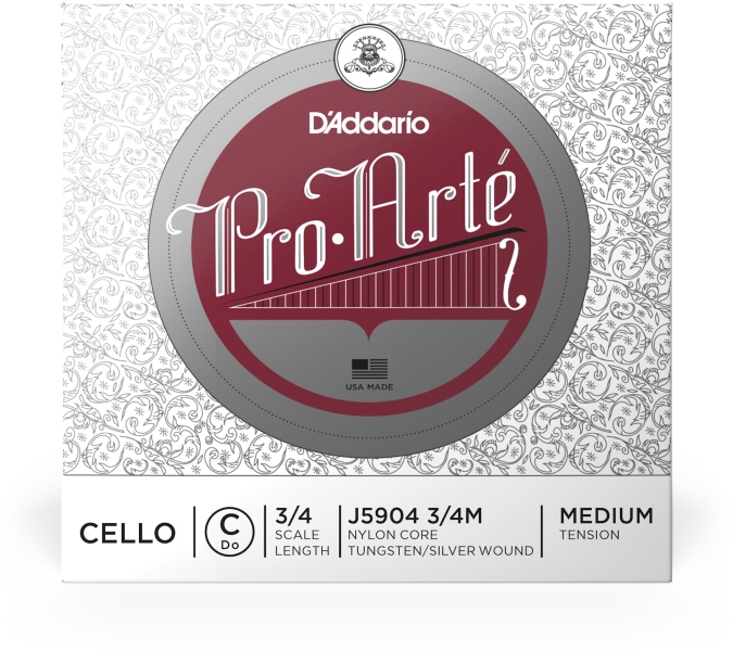 Daddario Pro-Arte Cello Single C String 3/4 Scale MT