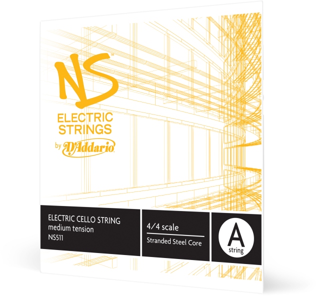 Daddario NS Electric Cello Single A String 4/4 Scale MT