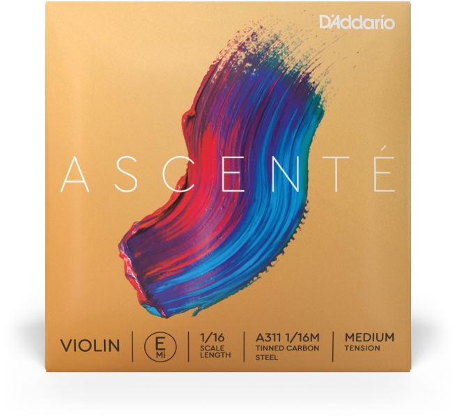 Daddario Ascenté Violin E String 1/16 Scale MT