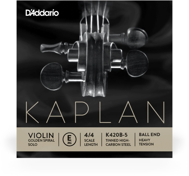 Daddario Kaplan Golden Spiral Solo Violin Single E String 4/4 Scale HT
