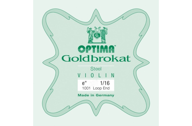 Coarda Mi(E) vioară Optima Goldbrokat Extra-hard E 0,28 S 1/16