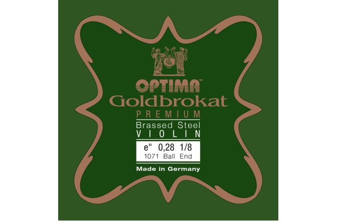 Coarda Mi(E) vioară Optima Goldbrokat Premium Extra-hard E 0,28 K 1/8