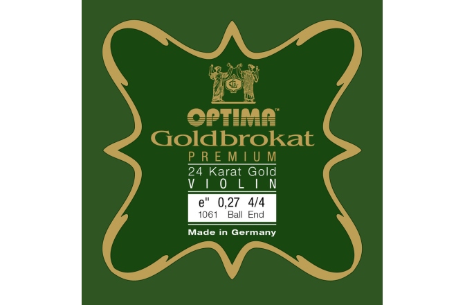 Coarda Mi(E) vioară Optima Goldbrokat Premium Hard Gold E 0,27 K 4/4