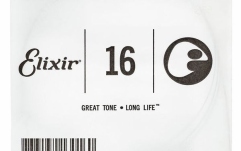 Coardă pentru Chitră Electrică și Acustică Elixir PL016 Plain Steel 13016