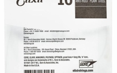 Coardă pentru Chitră Electrică și Acustică Elixir PL016 Plain Steel 13016