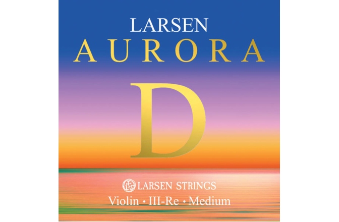Coarda Re (D) vioară Larsen Aurora Re(D) aluminiu medium 4/4