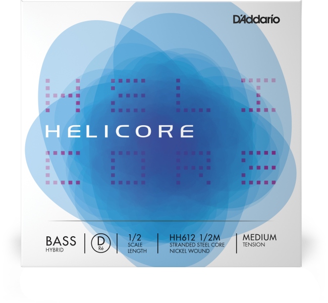Daddario Helicore Hybrid Bass Single D String 1/2 Scale MT