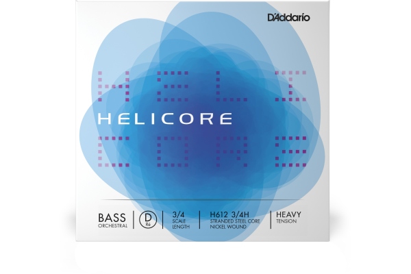 Daddario Helicore  Bass Single D String 3/4 Scale HT