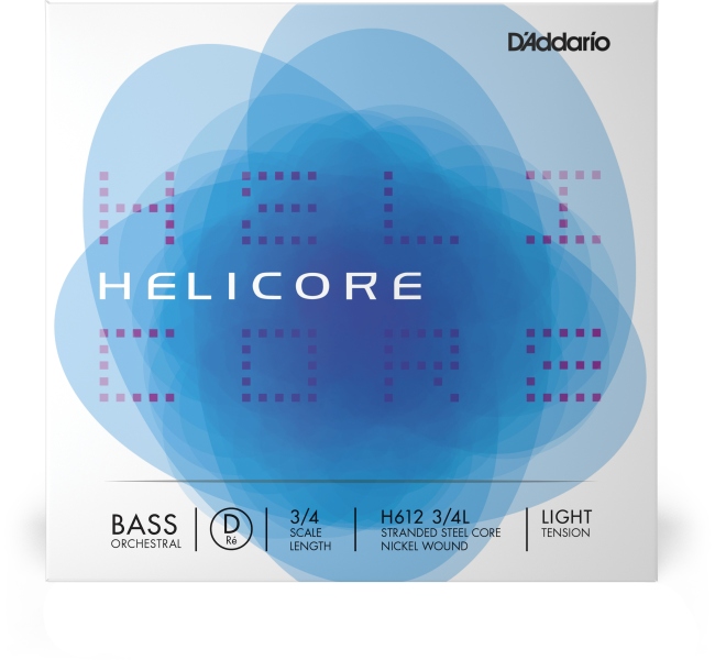 Daddario Helicore Bass Single D String 3/4 Scale LT