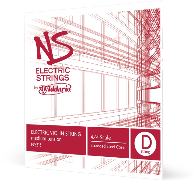 Daddario NS Electric Violin Single D String 4/4 Scale MT