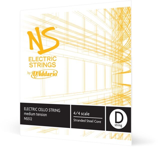 Daddario NS Electric Cello Single D String 4/4 Scale MT