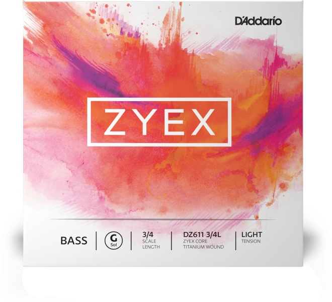 Daddario Zyex Bass Single G String 3/4 Scale LT