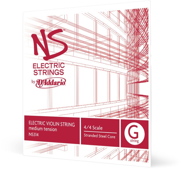 Daddario NS Electric Violin Single G String 4/4 Scale MT