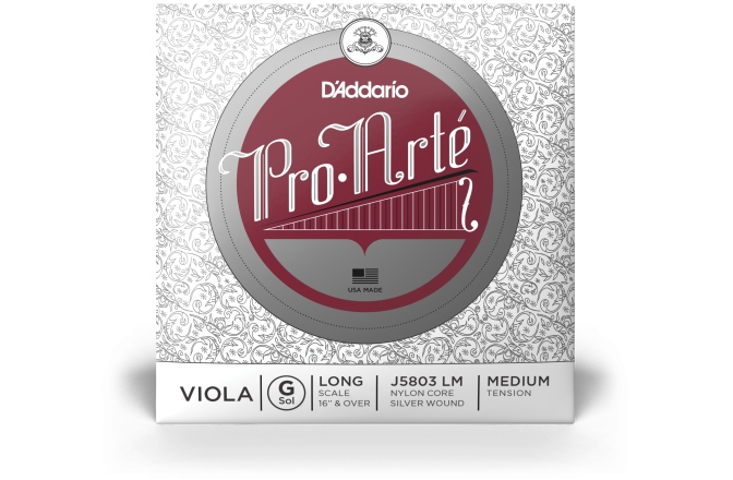 Coarda Sol (G) Violă Daddario Pro-Arte Viola Sol(G) LS MT J5803 LM