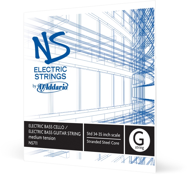 Daddario NS Electric Bass/Cello Single G String 4/4 Scale MT