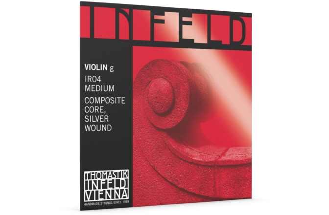 Coarda Sol(G) vioară Thomastik Infeld Hybrid core G" argint