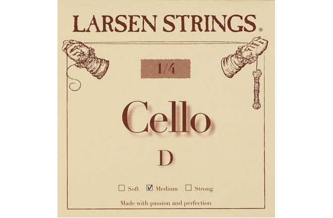 Coardă violoncel D/ Re Larsen Corzi violoncel Original Fractional D 1/4