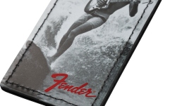 Coaster din Piele Fender Vintage Ad Luggage Tag Surfer