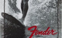 Coaster din Piele Fender Vintage Ad Luggage Tag Surfer