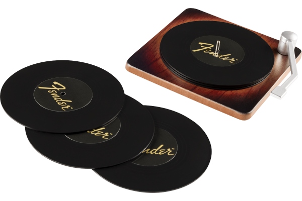 Fender Sunburst Turntable Coaster Set