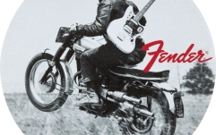 Coastere din Piele Fender Vintage Ads 4-Pk Coaster Set Black and White