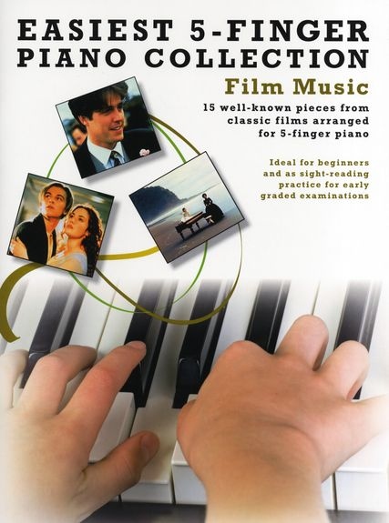 Colectie de 15 partituri de pian Easiest 5-Finger Piano Collection: Film Music