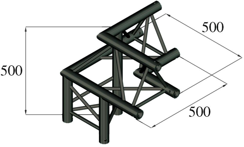 Alutruss TRILOCK S-PAL-32 3-Way Corner left