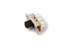 Comutatoar de înaltă calitate Fender Jaguar/Jazzmaster Slide Switch DPDT Black