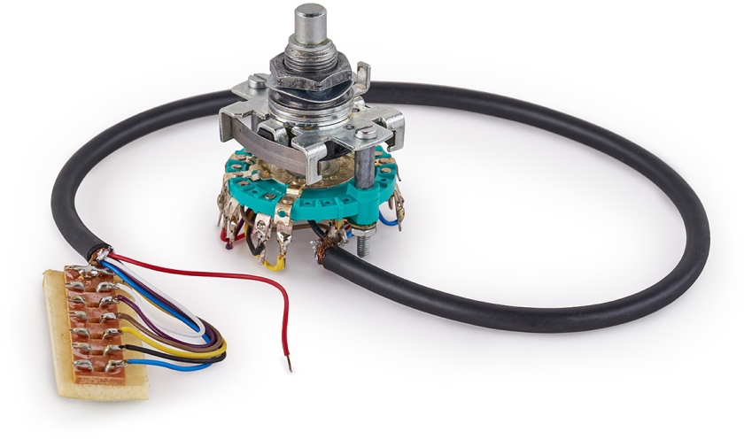MEC Pickups  Rotary Switch Module, 6-Position, 9-Pole, with cable - pre-wired for Framus AK74