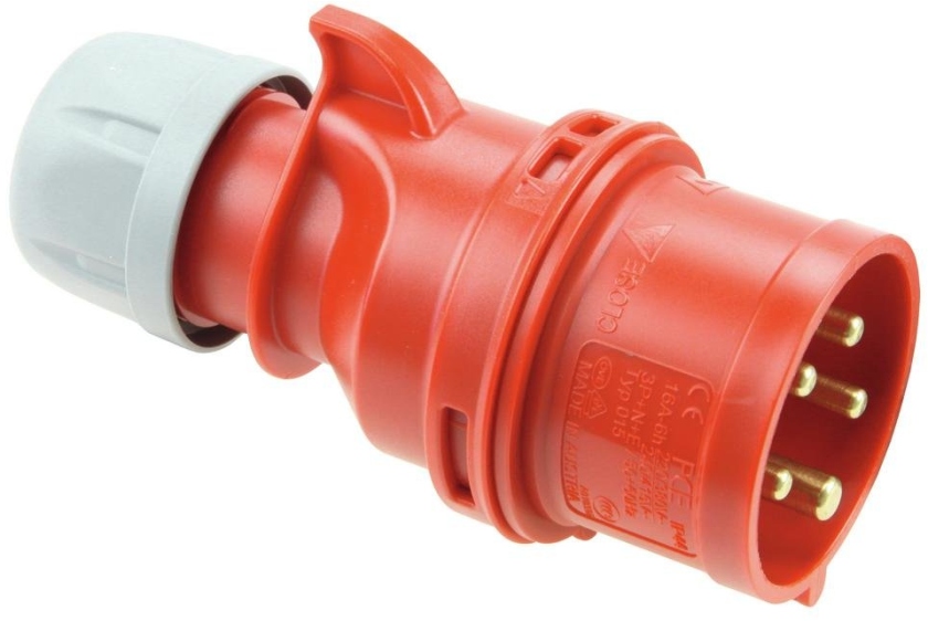 PC ELECTRIC CEE Plug 16A 5pin rd